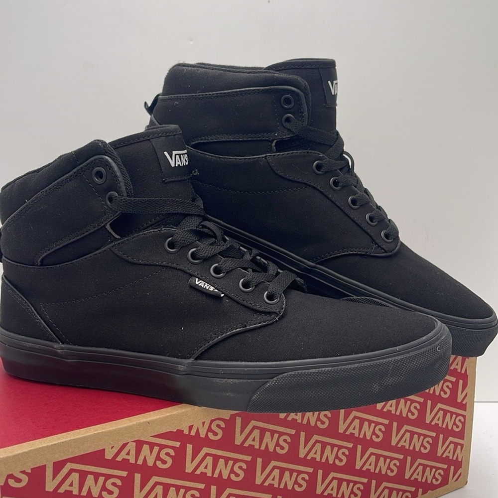 Vans WMNS Black High-Top Sneakers Atwood Hi (Canvas) Black/Black
VN0A38BV186 - Picture 7 of 16